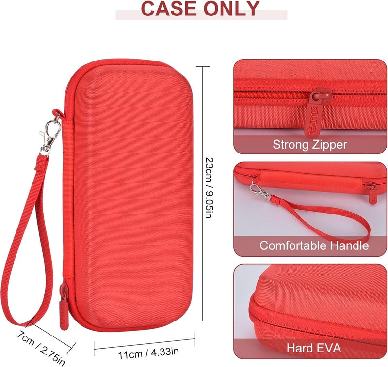 ZUJFPL Hard Graphing Calculator Case Compatible with Texas Instruments TI-84 Plus CE/TI-84 Plus/TI-Nspire CX II CAS/TI-Nspire CX II/TI-83 Plus/TI-85/TI-86/TI30xs/TI36X Pro/TI 34 Calculator - Red - Image 2